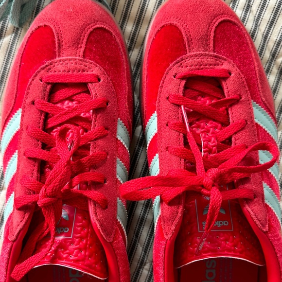 *WORN ONCE* Adidas Original Gazelle Indoor Sneakers - RED - Picture 3 of 5